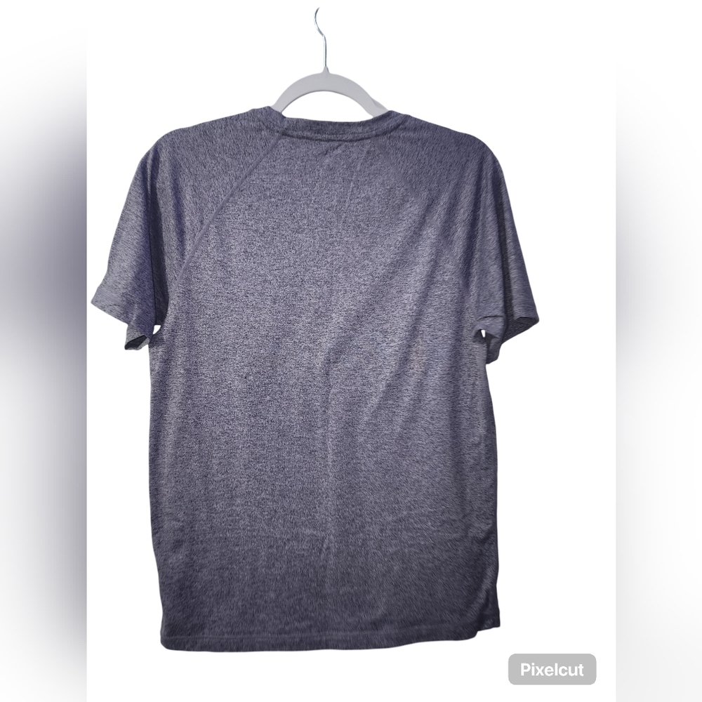 Rhone x Peloton Shirt Mens Small Purple Gray Heathered Workout Short Sleeve - Picture 3 of 3